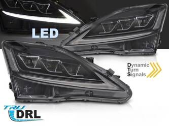 Svetlomety pre Lexus IS 06-13 čierne full LED