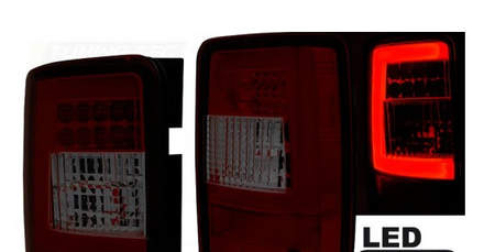 VW CADDY LED SVETLA 03-14 ČERVENÝ DYM LED BAR