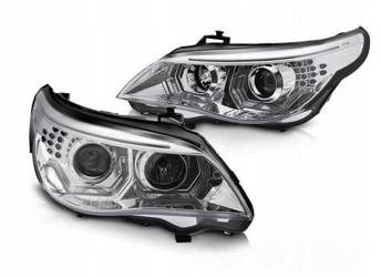 LED chrómové svetlomety pre BMW E60 E61 03-07