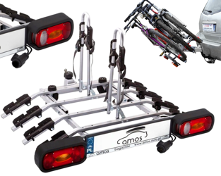 Nosič bicyklov pre 4 bicykle na závesný nosič Tytan Amos 13PIN