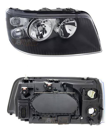 Svetlomety VW T5 03-09 CLEAR BLACK