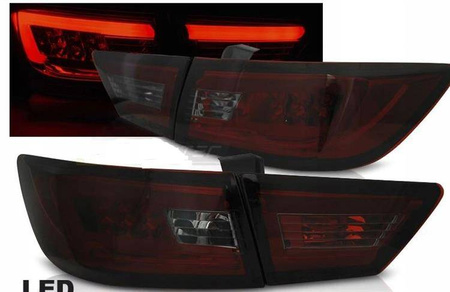 Renault Clio IV 13- červené dymové led svetlá