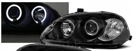Honda Civic VI BLACK RING svetlomety