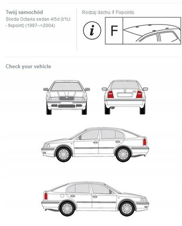 Strešný nosič poistiek Škoda Octavia I