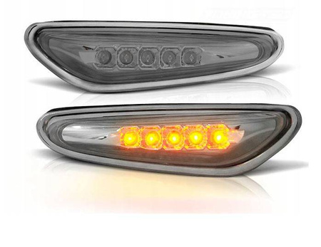 Bočné ukazovatele bmw e46 01-05 chróm led