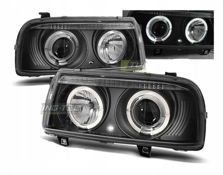 Svetlomety Vw Vento 92-98 ringi čierne