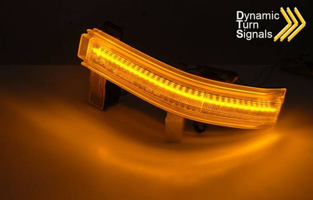 Bočné smerovky v zrkadlách - biela LED. VW Crafter 2017-