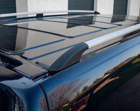 Lišty na strešný nosič pre OPEL COMBO 2018- KRÁTKE | CHROME