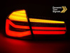 LED zadné svetlá pre BMW F30 11-18 LED bar seq red