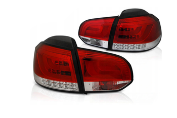 LED svetlá Vw Golf Vi 6 08-12 Červená biela LED lišta
