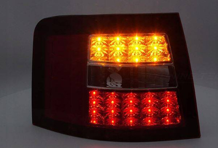 Červené biele LED svetlá pre Audi A6 97-04 Avant