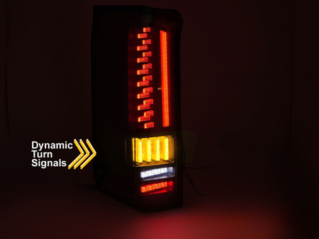 LED červeno-biele sekvenčné zadné svetlá VW Crafter / MAN TGE 2017