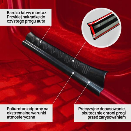 Ochranné kryty prahov, prahové lišty pre RENAULT MASTER 1998-2010 | ABS