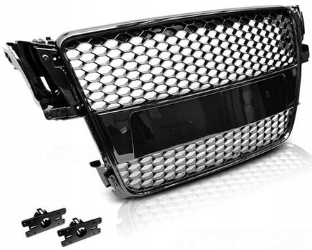 Predná mriežka pre Audi A5 Čierna lesklá RS-Style