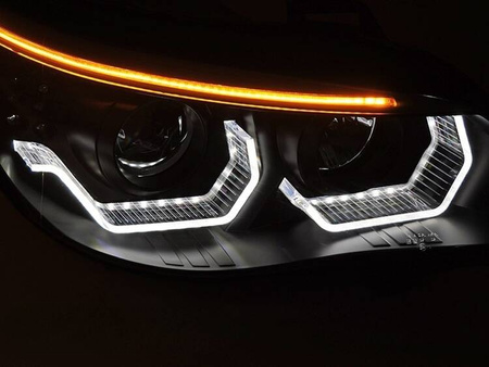 ANGEL EYES LED 3D BLACK svetlomety pre BMW E60 E61 03-07
