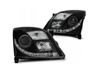 SVETLOMETY OPEL VECTRA C 02-05 ČIERNE DRL XENON D2S