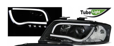 Svetlomety Audi A6 po FL BLACK LIGH