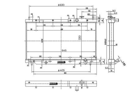 Športový vodný chladič Honda Civic 88-91 TurboWorks