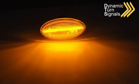 Bočné smerovky dymovej LED. Peugeot 107 206 307 Citroen C1 C2 C3 C4