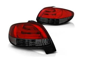 LED svetlá Peugeot 206 98- Red Smoke Led Bar
