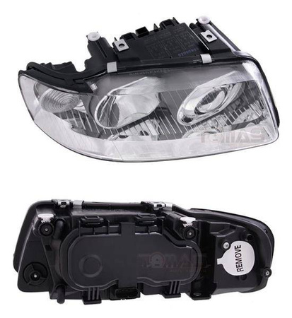 Chrómové šošovky svetlometov A3 8L