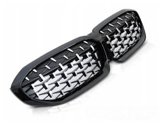 Diamantový čierny lesklý ľadvinový gril BMW G20 G21