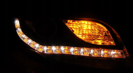 Svetlomety Audi A4 B7 04-08 Led Tube Black