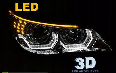 LED chrómové svetlomety pre BMW E60 E61 03-07