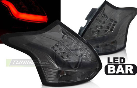 Zadné svetlá Ford Focus 3 11-10.14 Hatchback dymová led lišta