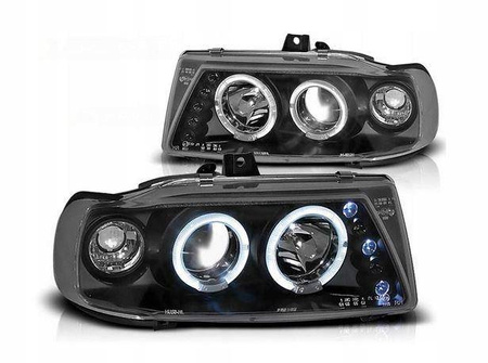 Svetlomety Seat Ibiza Cordoba 6K BLACK RING