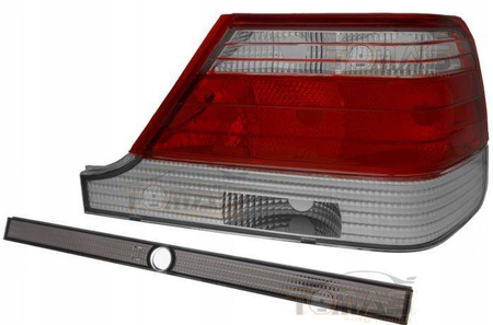 Zadné svetlá Mercedes W140 S-CLASA 95-98 číre červené